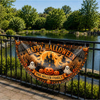Happy Halloween Our Family, Personalized Fan Flag, Gift For Families - 7