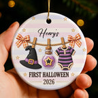 First Halloween, Ceramic Ornament, Gift For New Parents and Baby - 3