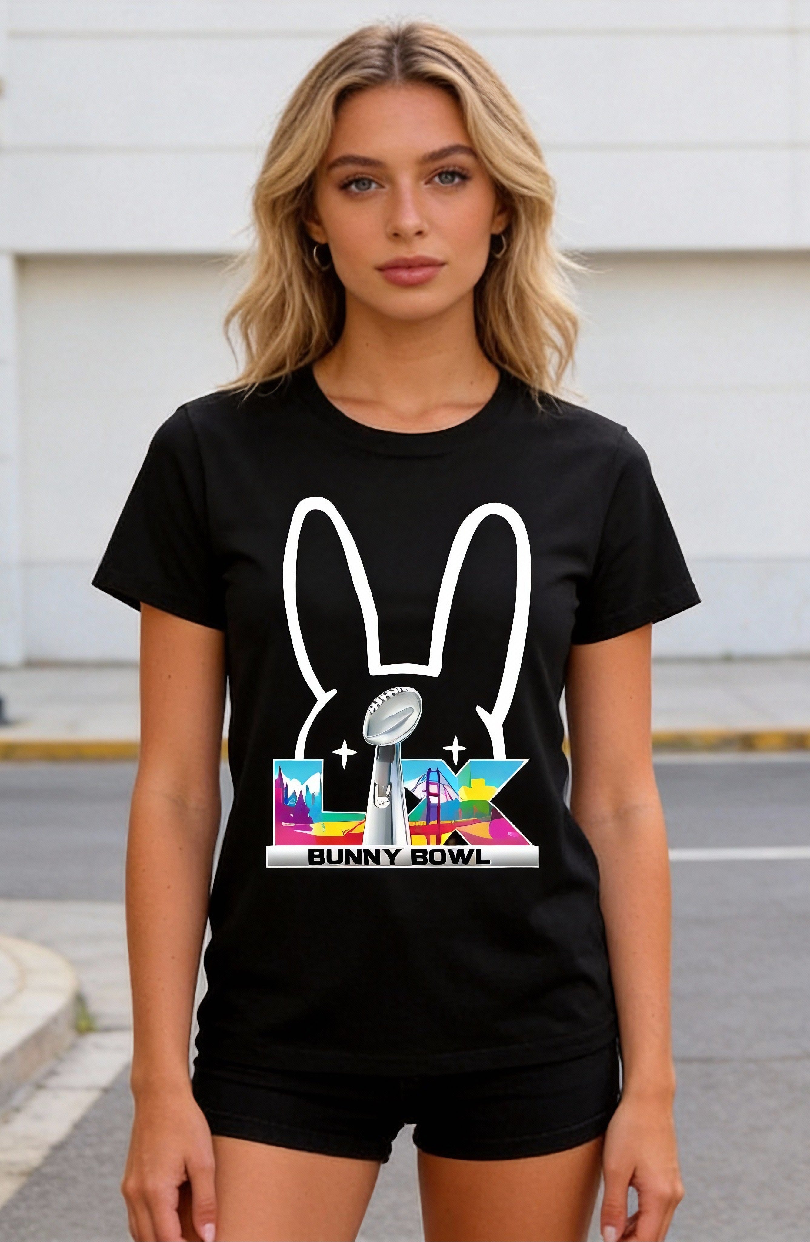 Unisex Benito Bowl Bunny Super Bowl Halftime Show Tshirt, Adult New 2025-2026 Tee for Fans