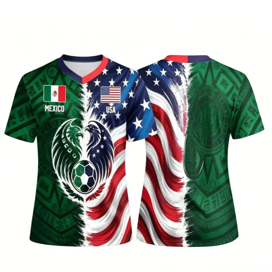 Mexico USA Dual Heritage Soccer Jersey for Game Day Fans