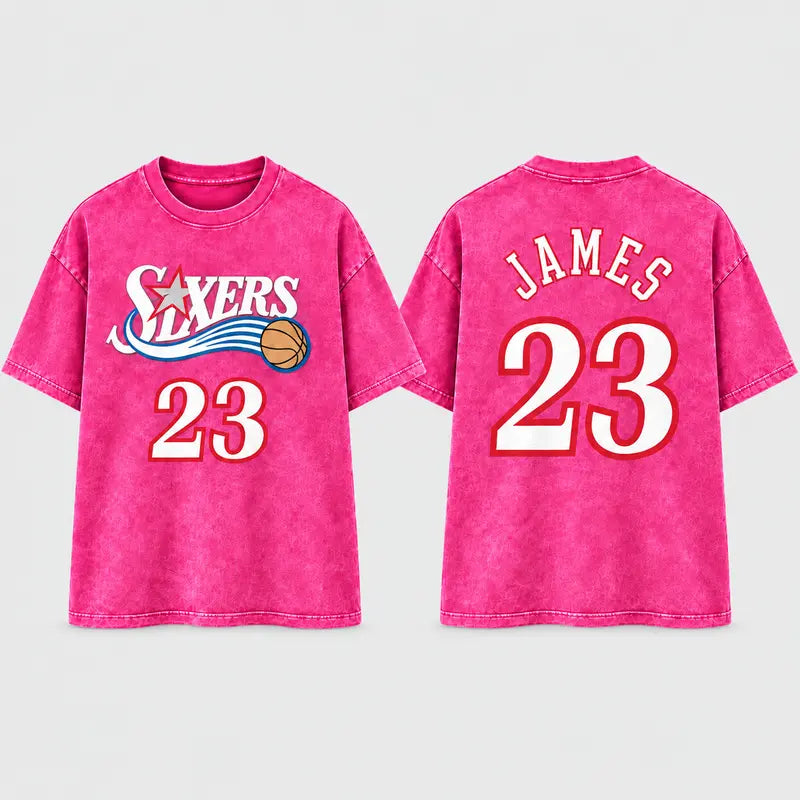 Vintage Basketball Number 23 Graphic Tee for Retro Sports Streetwear Outfits