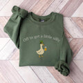 Funny Irish Goose Sweatshirt: "Off To Get A Little Silly" Drinking Apparel