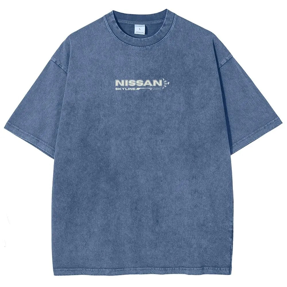Legendary JDM Skyline R34 Vintage Washed Oversized Graphic Tee