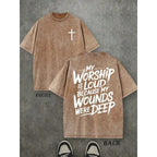 The "Loud Praise" Testimony: Deep Wounds Vintage Christian Graphic Shirt