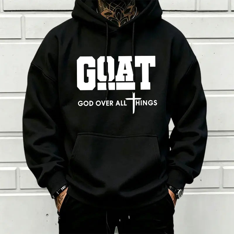 God Over All Things Hoodie for Christian Streetwear and Everyday Faith Outfits