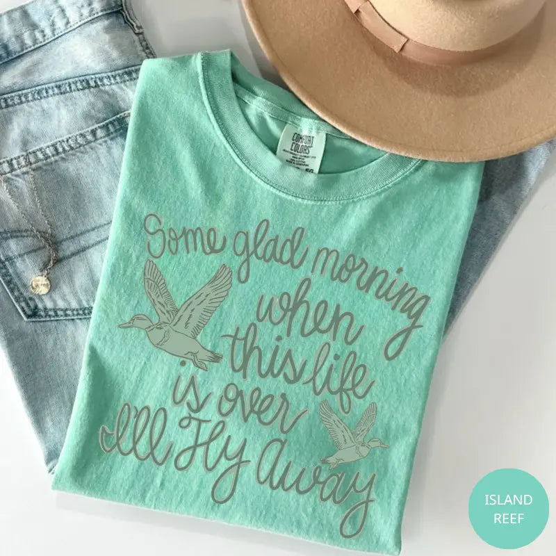 Heavenly Hope: "I'll Fly Away" Gospel Hymn Comfort Colors Tee