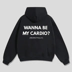 Sassy & Smooth: The "Wanna Be My Cardio? (Respectfully)" Funny Graphic Hoodie