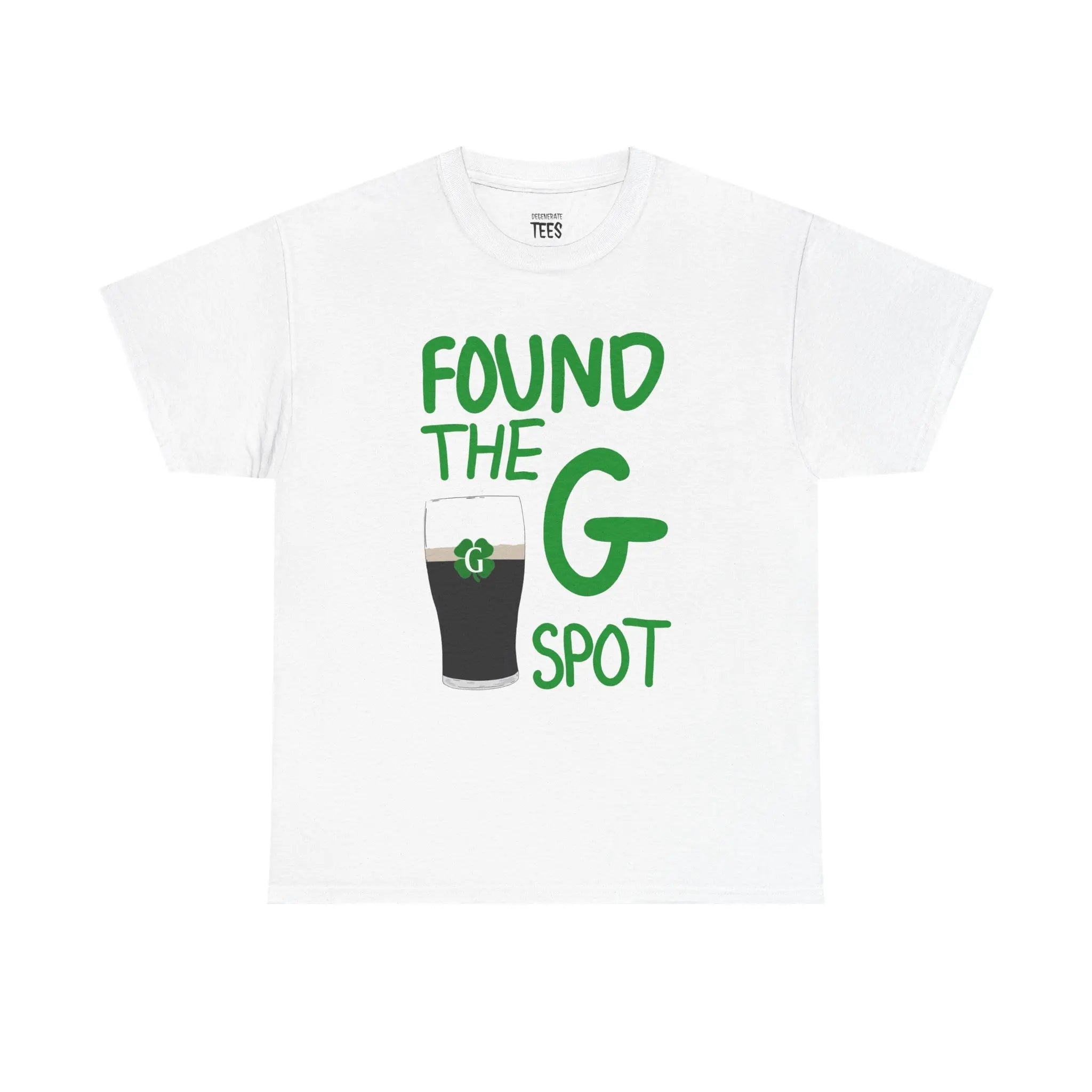 "Found The G Spot" Funny St. Patrick's Day Beer Pint Graphic Tee - Lucky Irish Pub Streetwear