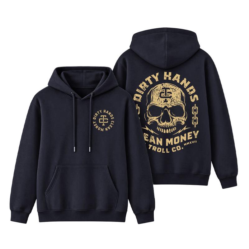 Bold Skull Graphic Hoodie for Hustle Streetwear and Everyday Casual Outfits