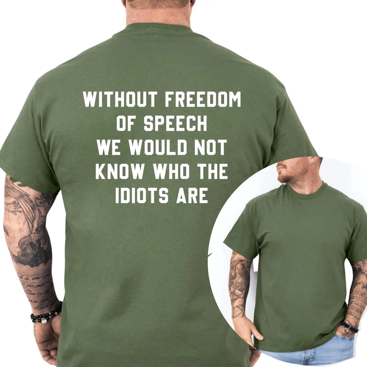 The Sarcastic "Freedom of Speech" Witty Social Commentary Graphic Tee
