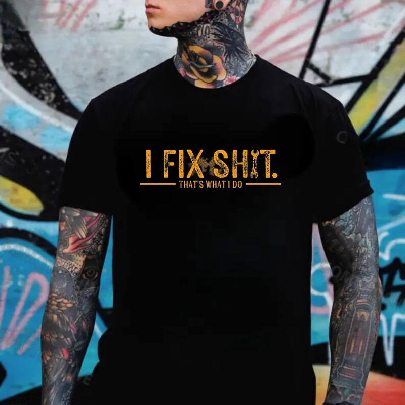 I Fix Sh*t That's What I Do Shirt Hoodie Sweatshirt, Collar Workwear Attitude
