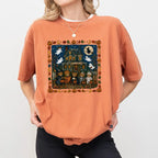 Vintage Halloween Bears Haunted House Graphic T-Shirt