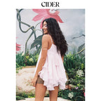 Layered Ruffle Cami Top for Women with Elegant Summer Vacation Style