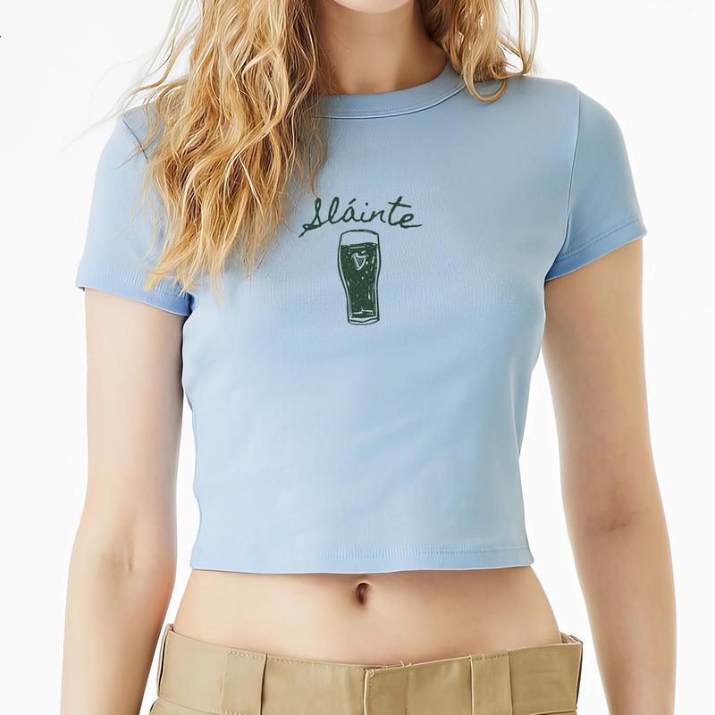 Sláinte Guinness Baby Tee, Irish Beer St. Patrick's Day BabyTee, St. Patrick's Day Shirt