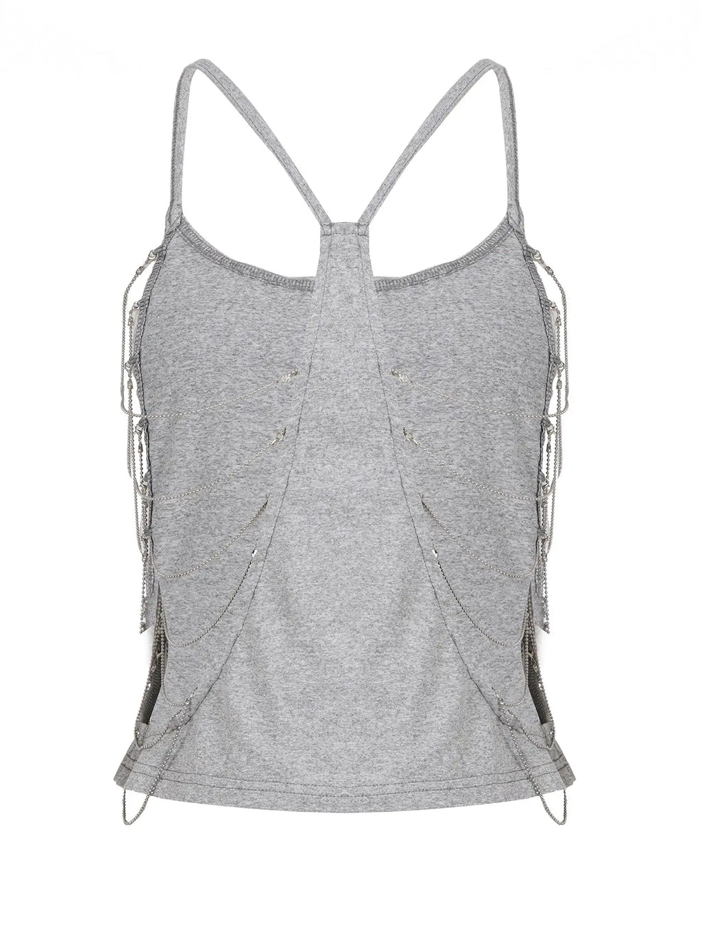 Backless Chain Halter Camisole Top for Y2K Party Outfits