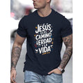 Spanish Christian Apparel: Jesus Es El Camino Men's T-Shirt (Juan 14:6)
