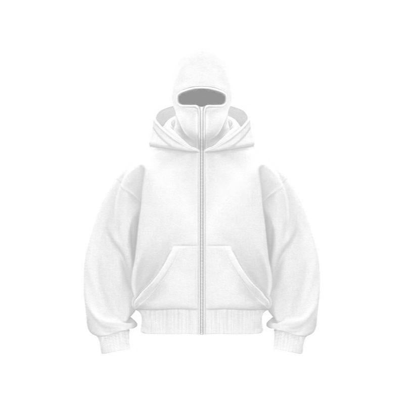 Men’s Balaclava Zip Hoodie for Winter Sports Streetwear and Cold Weather Training