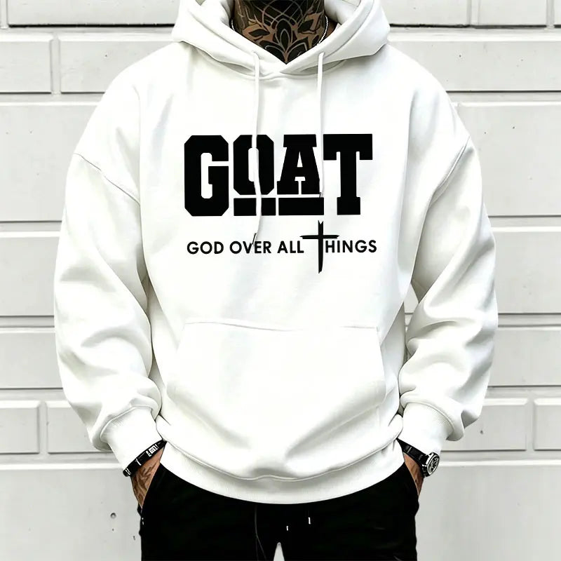God Over All Things Hoodie for Christian Streetwear and Everyday Faith Outfits