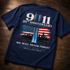 September 11 Memorial Graphic Tee Patriotic Remembrance Shirt for Honor and Unity