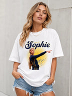 Women's Basketball Inspired Double-Sided Graphic Tee for Game Day Streetwear Fans