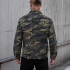 Men’s Camouflage Military Jacket for Streetwear Outdoor Work and Daily Outfits