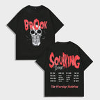 The Starving Skeleton: Brook "SoulKing Tour" Vintage Washed Anime Graphic Tee