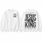 Jesus Is King Christian Hoodie with Revelation Scripture for Faith Streetwear Outfits