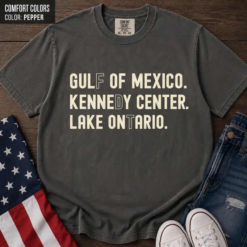 Funny Political Satire Typography Tee for Patriotic Casual Streetwear Outfits