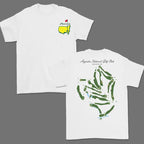 Masters Legend Augusta National Course Map Tee - A Tribute to Golf Heritage