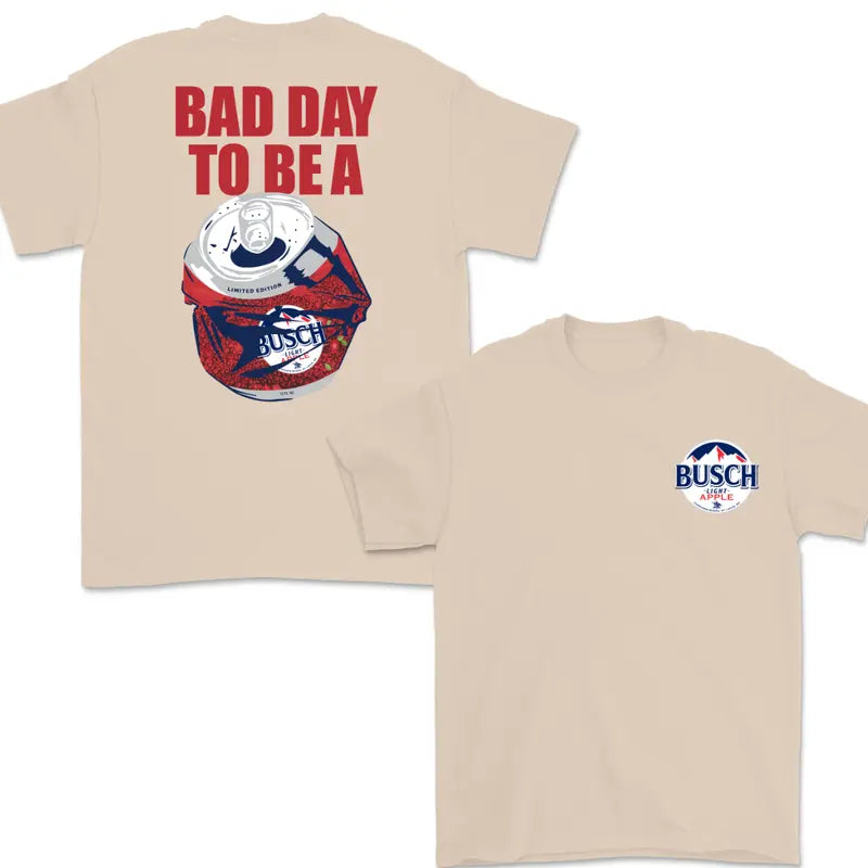 Summer Vibe Crusher: Funny "Bad Day To Be A Busch Light Apple" Tee