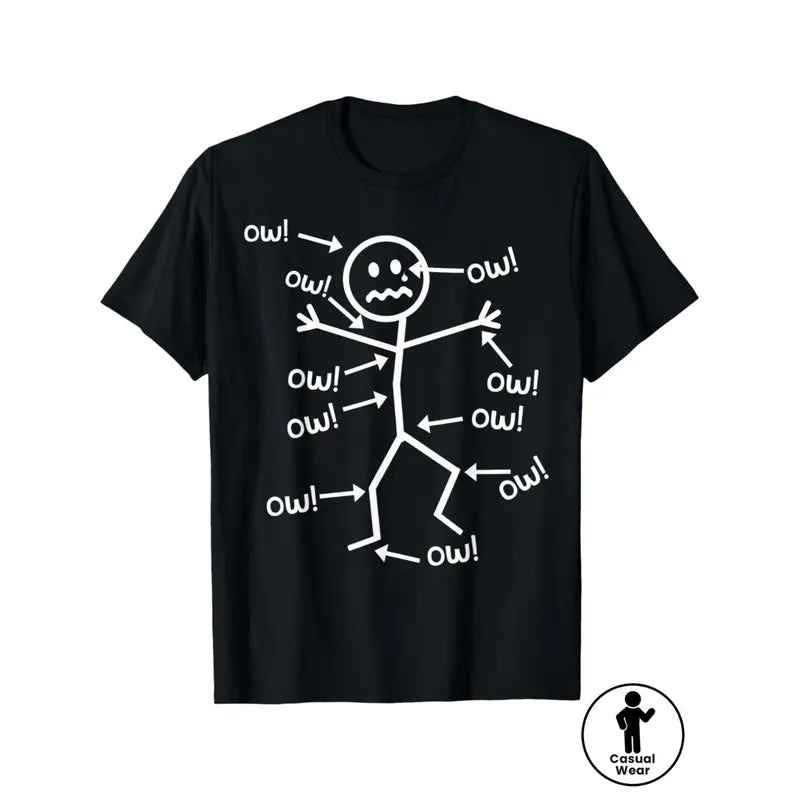 The Relatable "Ow!" Everything Hurts Chronic Pain Awareness Graphic Tee