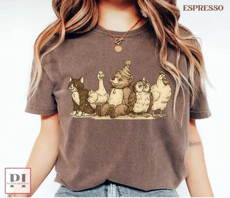 90s Nostalgia Unleashed: Little Bear Party Squad T-Shirt