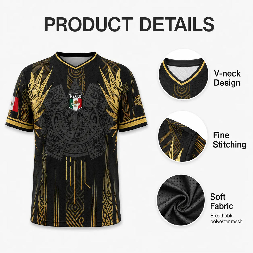Aztec Heritage Mexico Soccer Jersey for Fans, Game Day & World Cup