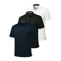 Men's Classic Cotton Polo Shirt 3-Pack for Work Golf Travel and Everyday Comfort