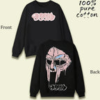 MF DOOM Madvillain Metal Mask Vintage Washed Tee - Oversized Retro Hip-Hop Streetwear Shirt