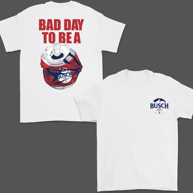 Summer Vibe Crusher: Funny "Bad Day To Be A Busch Light Apple" Tee