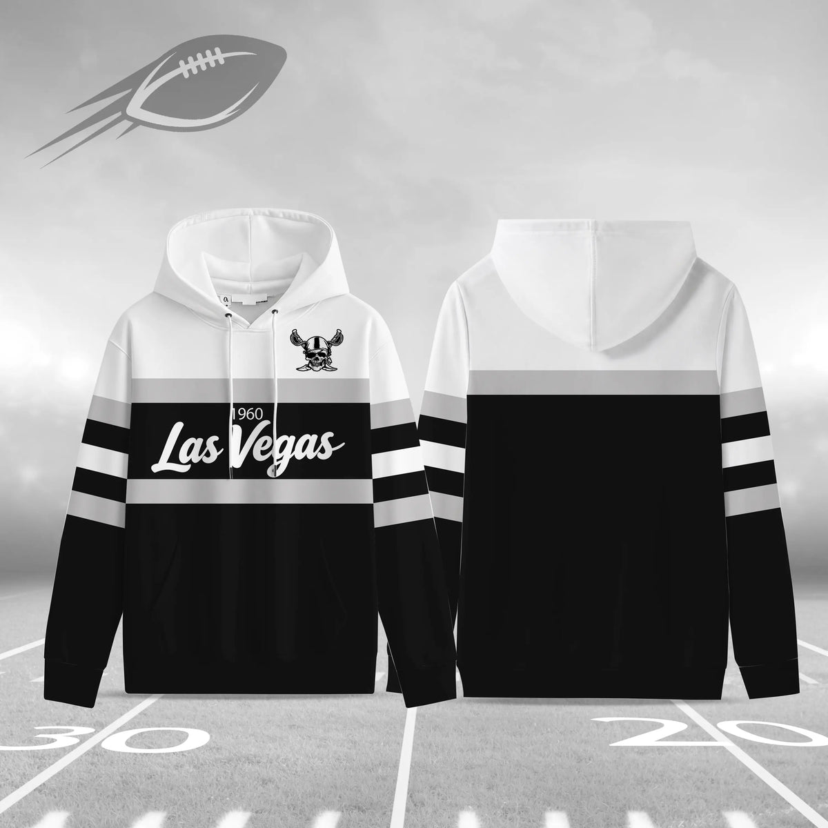 Retro Buffalo Football Hoodie for Game Day Fans and Streetwear Outfits