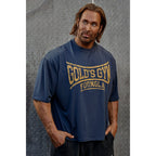 Vintage Gym Inspired Oversized Graphic T-Shirt for Strength Training Streetwear Style