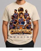 New York Hoops Championship Energy Graphic T-Shirt for Basketball Fans