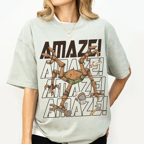 "Amaze! Amaze! Amaze!" Project Hail Mary Rocky Graphic Tee - Vintage Sci-Fi Book Lover Shirt