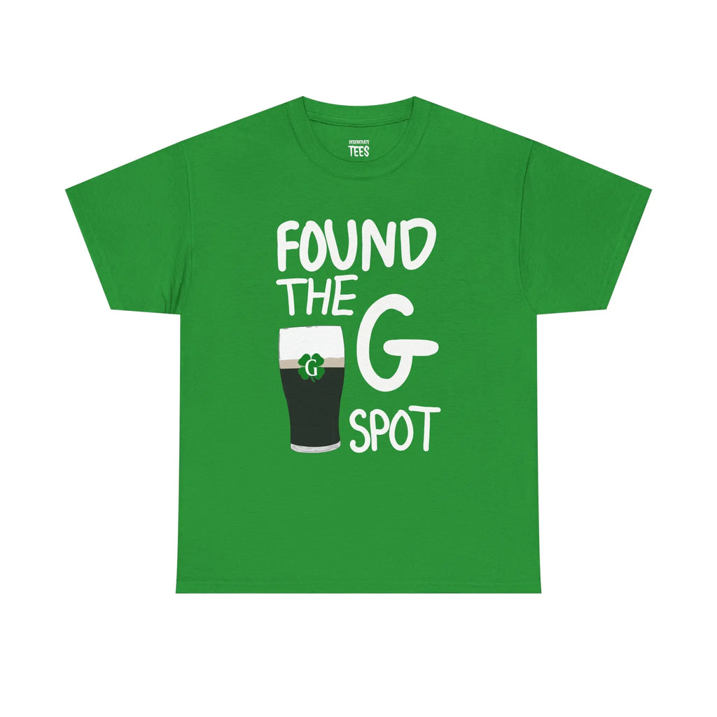 "Found The G Spot" Funny St. Patrick's Day Beer Pint Graphic Tee - Lucky Irish Pub Streetwear