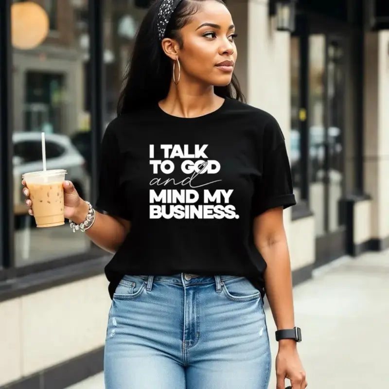 Faith & Focus: The "I Talk To God" Bold Statement Graphic Tee